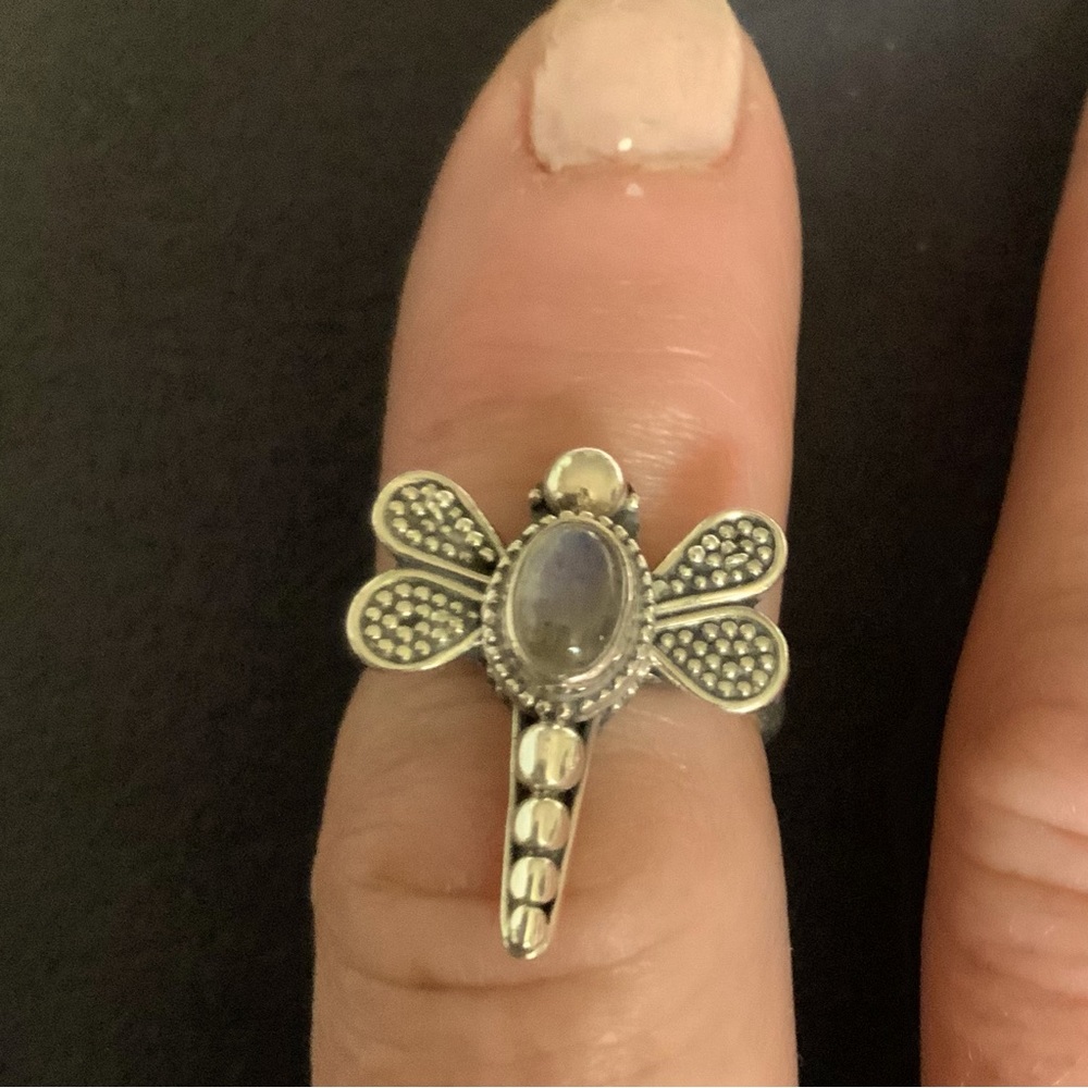 Sterling Silver Dragonfly Ring - image 3